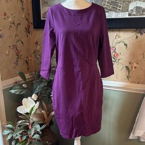 The Limited Purple Long Sleeve Dress